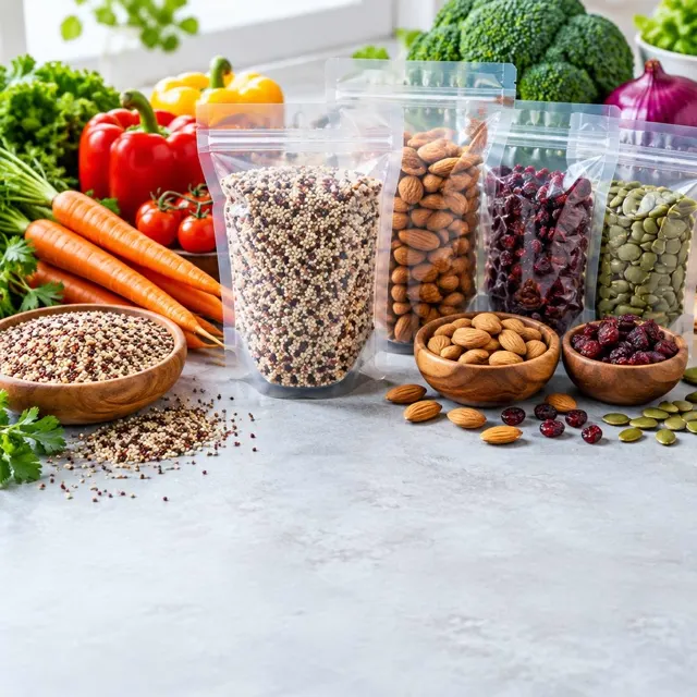 Alimentos conservados em embalagens flexíveis