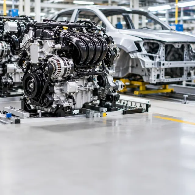 Motores e peças na linha automotiva